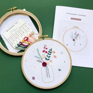 kit complet de broderie pour débuter clé en main